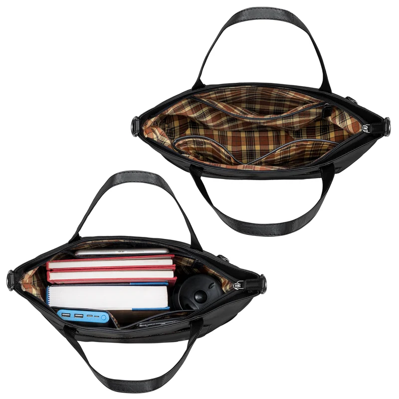 "Trixie" XL Shopper Leder Damen mit Schultergurt für 16 Zoll Laptop