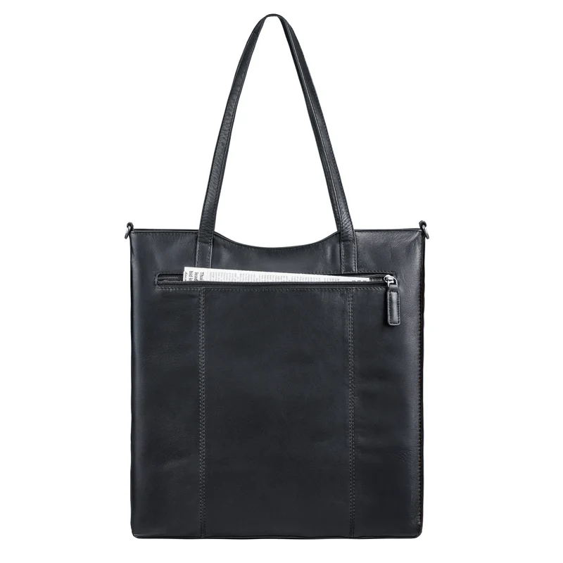 "Trixie" XL Shopper Leder Damen mit Schultergurt für 16 Zoll Laptop