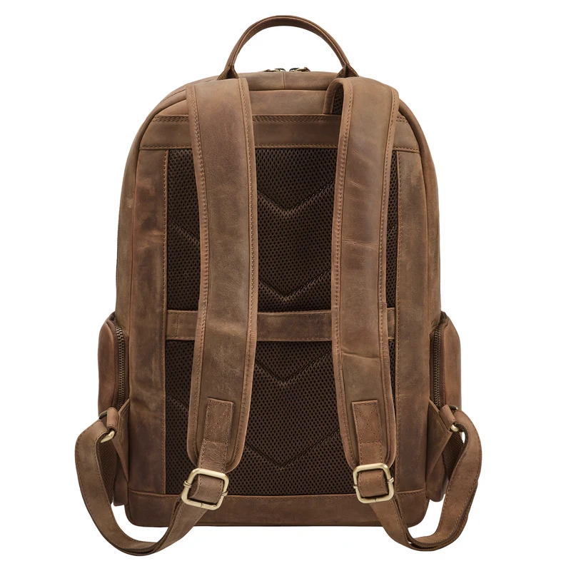 "Gregor" Moderner Rucksack Leder Damen & Herren Groß 13 - 13,3 Zoll