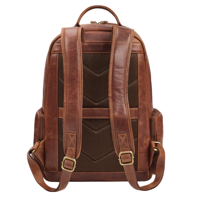 "Gregor" Moderner Rucksack Leder Damen & Herren Groß 13 - 13,3 Zoll