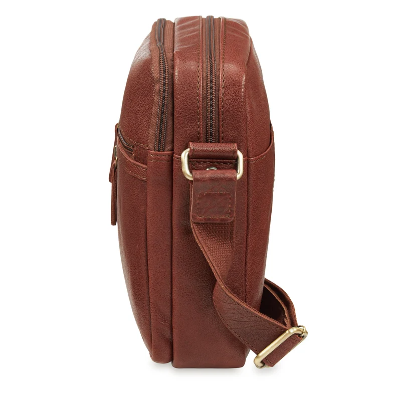 "Zelus" Elegante Schultertasche Herren Leder Klein