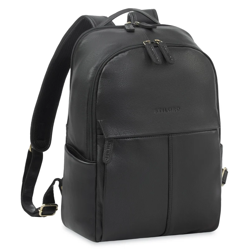 "Marino" Leder Rucksack Damen und Herren Laptopfach 13 - 14