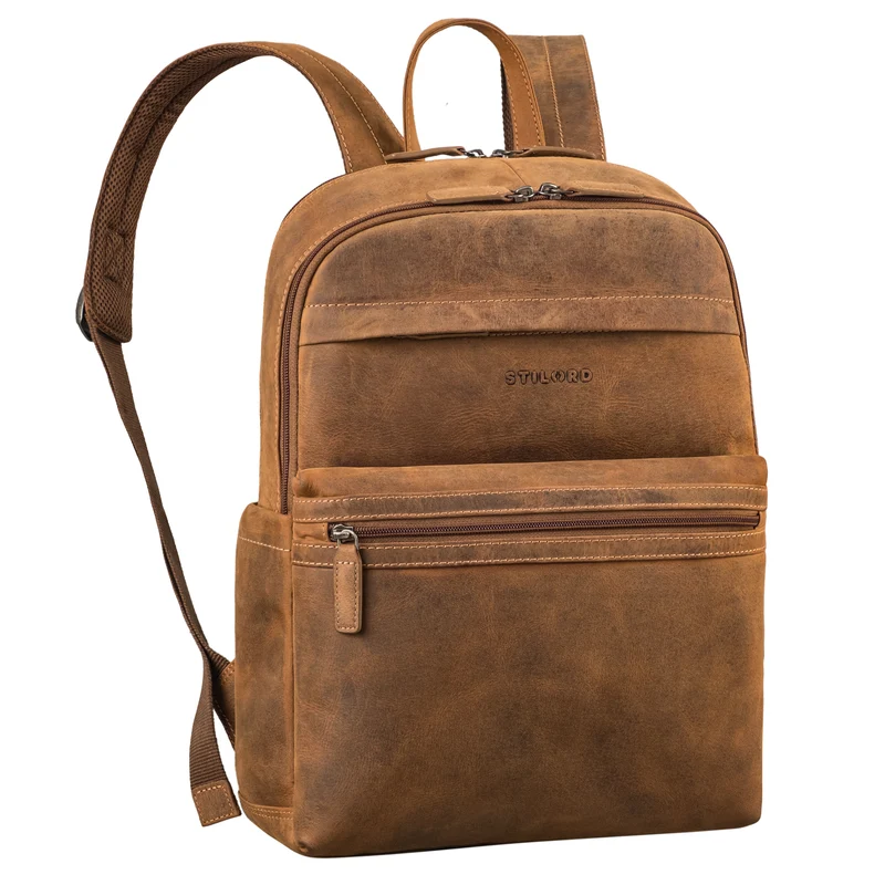 "Gunnar" Großer Echtleder Business Rucksack 15.6 Zoll für Damen