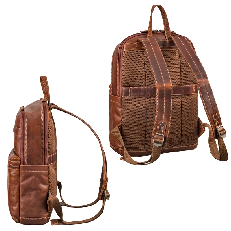 "Gunnar" Großer Echtleder Business Rucksack 15.6 Zoll für Damen