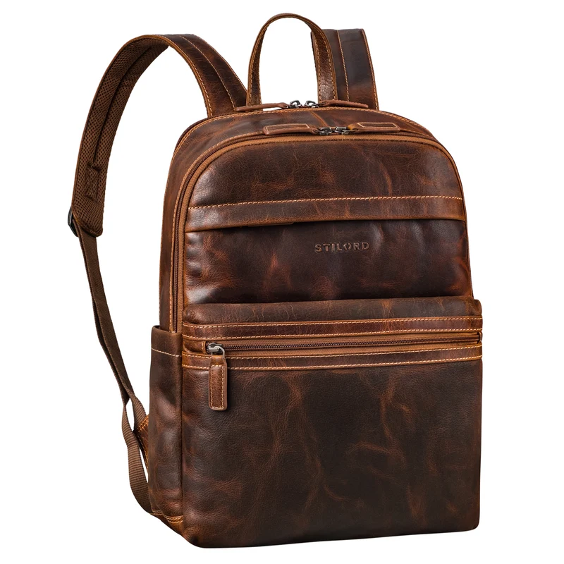 "Gunnar" Großer Echtleder Business Rucksack 15.6 Zoll für Damen