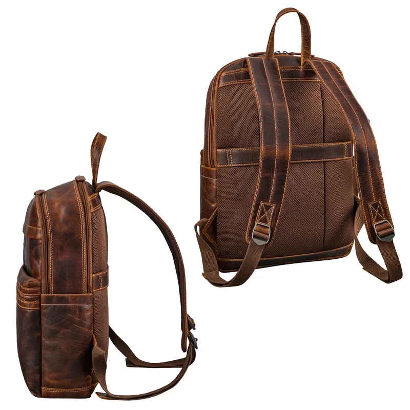 "Gunnar" Großer Echtleder Business Rucksack 15.6 Zoll für Damen