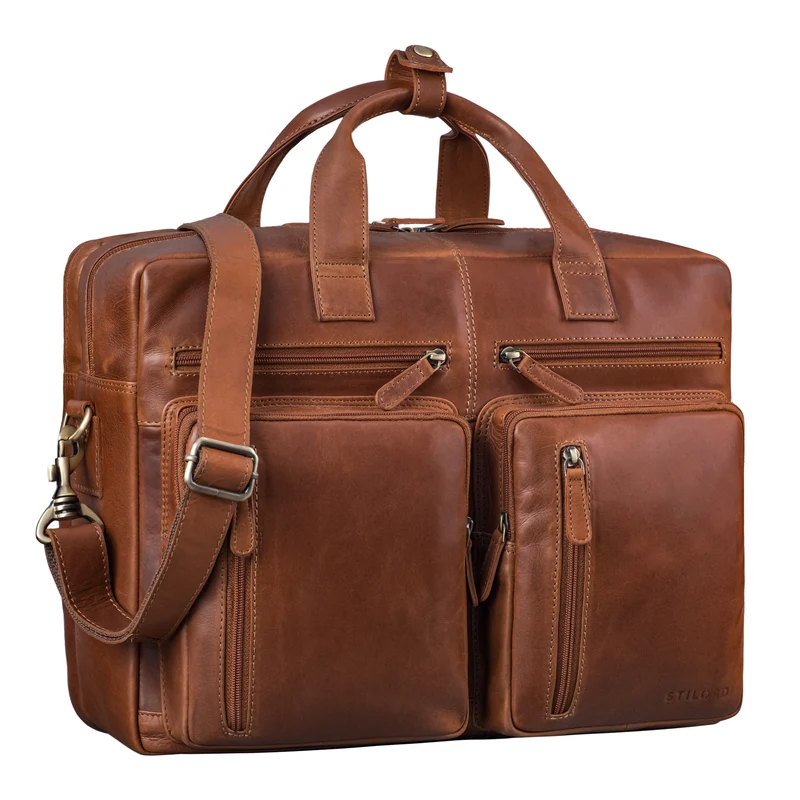 "Goliatus" XXL Aktentasche Leder Herren & Damen Laptoptasche 17+ Zoll