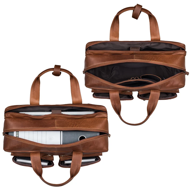 "Goliatus" XXL Aktentasche Leder Herren & Damen Laptoptasche 17+ Zoll