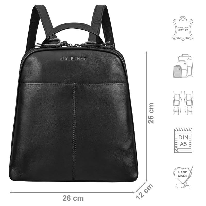 "Nayla" Kleiner Lederrucksack Damen Echtleder Daypack Frauen Rucksack