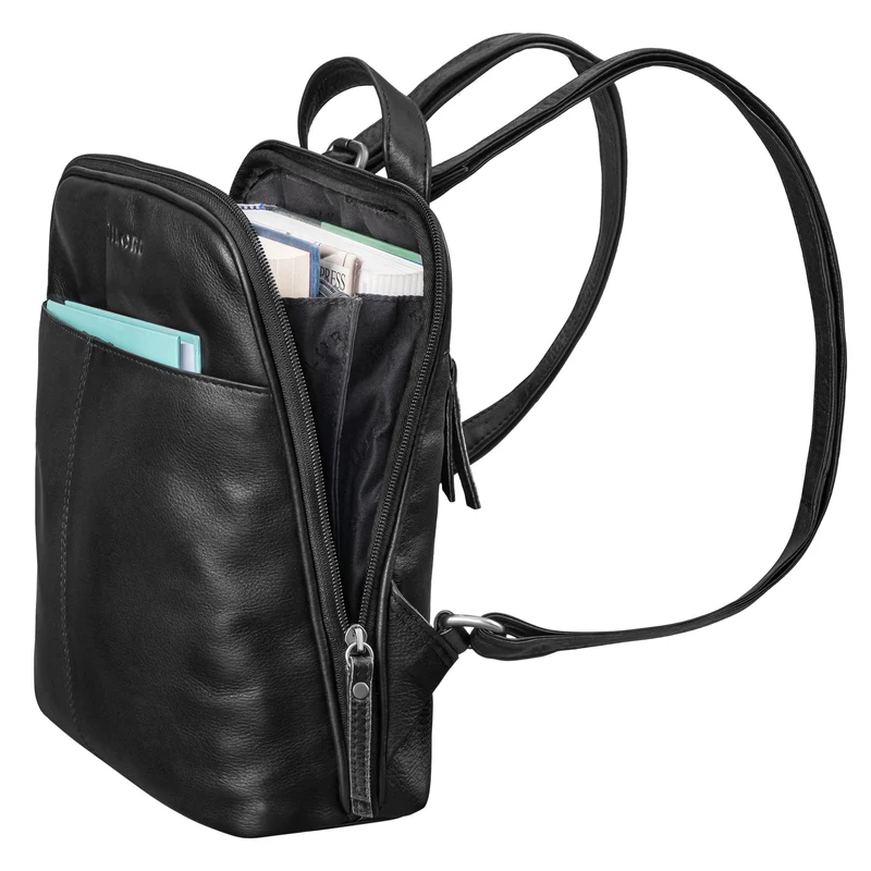 "Nayla" Kleiner Lederrucksack Damen Echtleder Daypack Frauen Rucksack