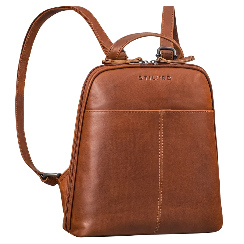 "Nayla" Kleiner Lederrucksack Damen Echtleder Daypack Frauen Rucksack