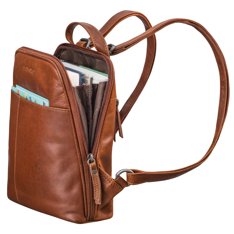 "Nayla" Kleiner Lederrucksack Damen Echtleder Daypack Frauen Rucksack