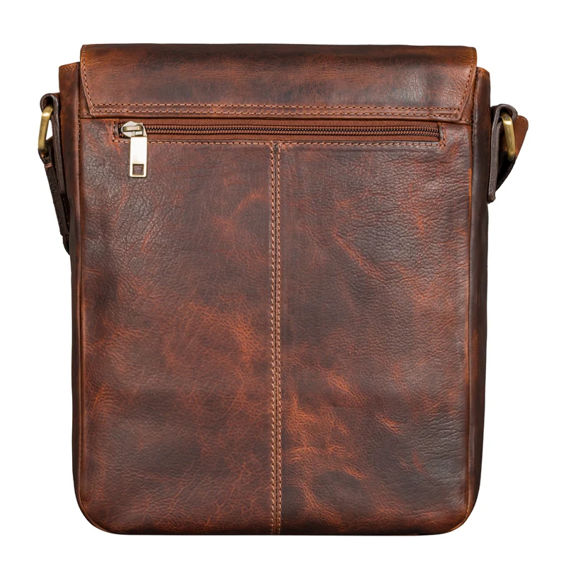 "Renato" Klassische Ledertasche Herren Umhängetasche Tablet 11 Zoll