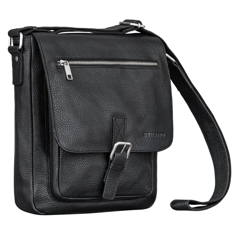 "Renato" Klassische Ledertasche Herren Umhängetasche Tablet 11 Zoll