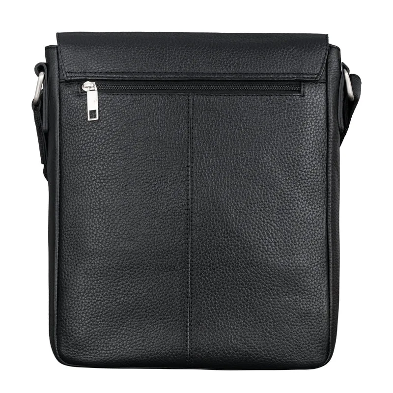"Renato" Klassische Ledertasche Herren Umhängetasche Tablet 11 Zoll
