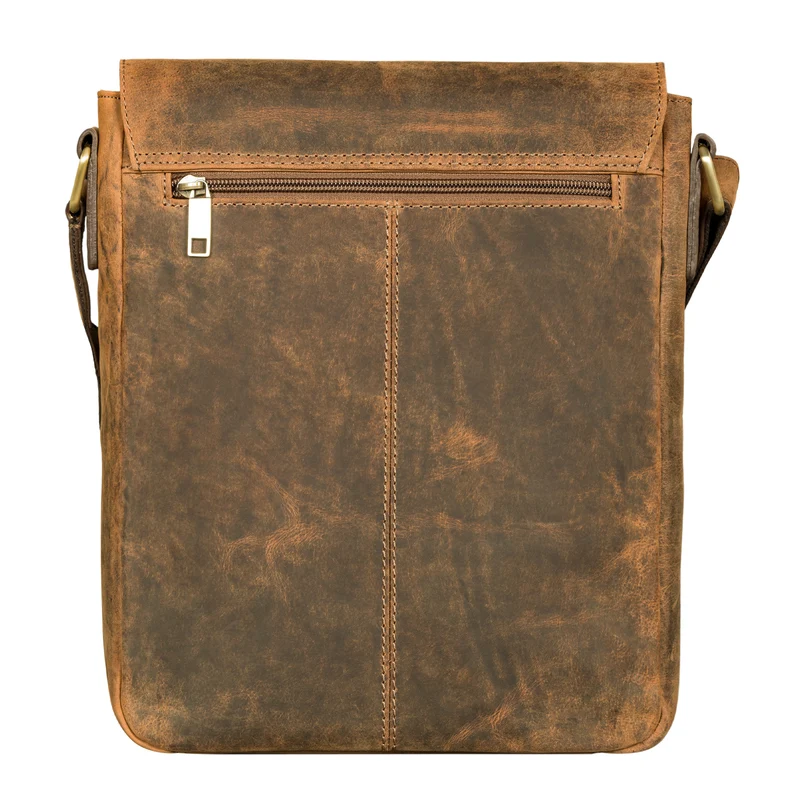 "Renato" Klassische Ledertasche Herren Umhängetasche Tablet 11 Zoll