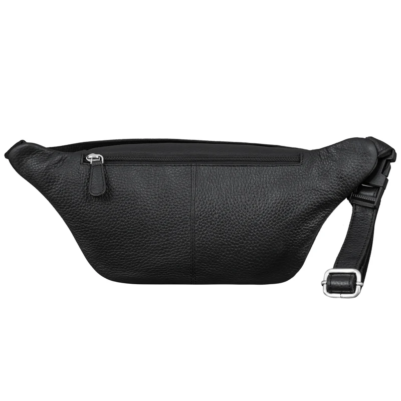 "Raven" Stylishe Männer Bauchtasche Damen Leder Gürteltasche Groß