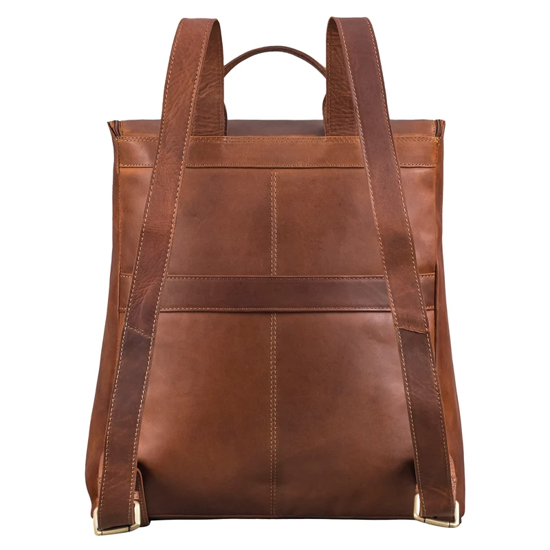 "Rosalia" Großer Lederrucksack Damen Echtleder Laptop 15,6 Zoll