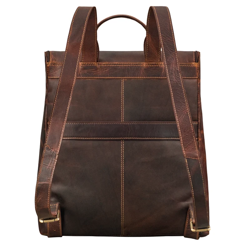 "Rosalia" Großer Lederrucksack Damen Echtleder Laptop 15,6 Zoll