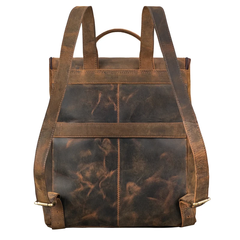 "Rosalia" Großer Lederrucksack Damen Echtleder Laptop 15,6 Zoll