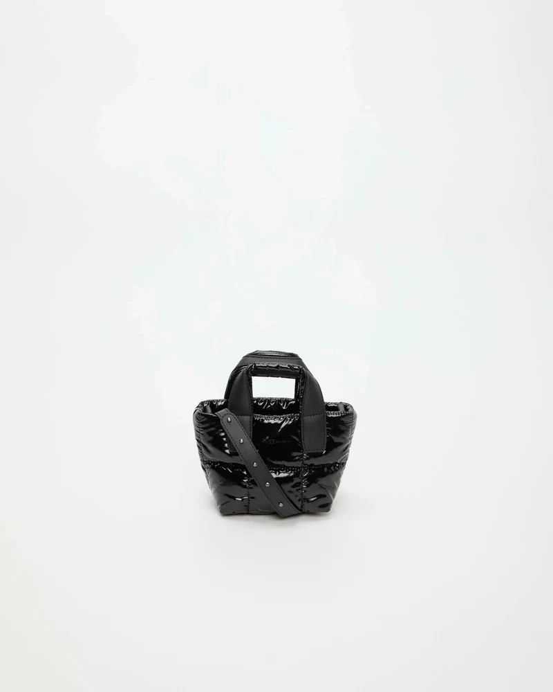 Porter Tote Micro Black Vinyl