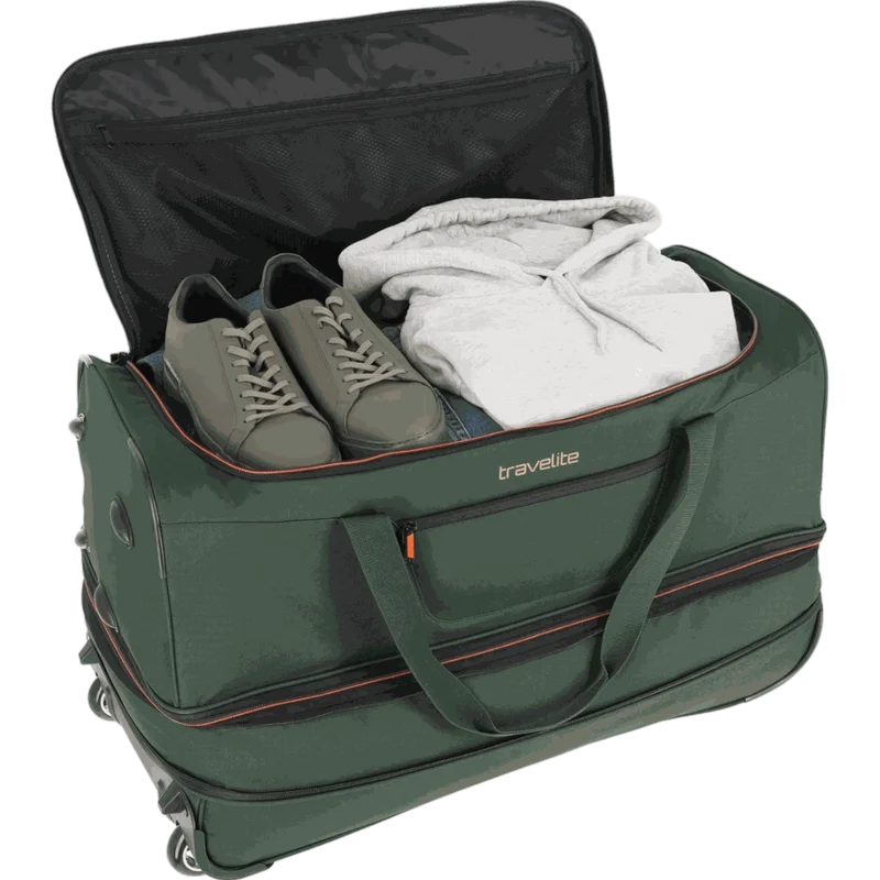 Travelite Basics Rollenreisetasche 70 cm -Dunkelgrün