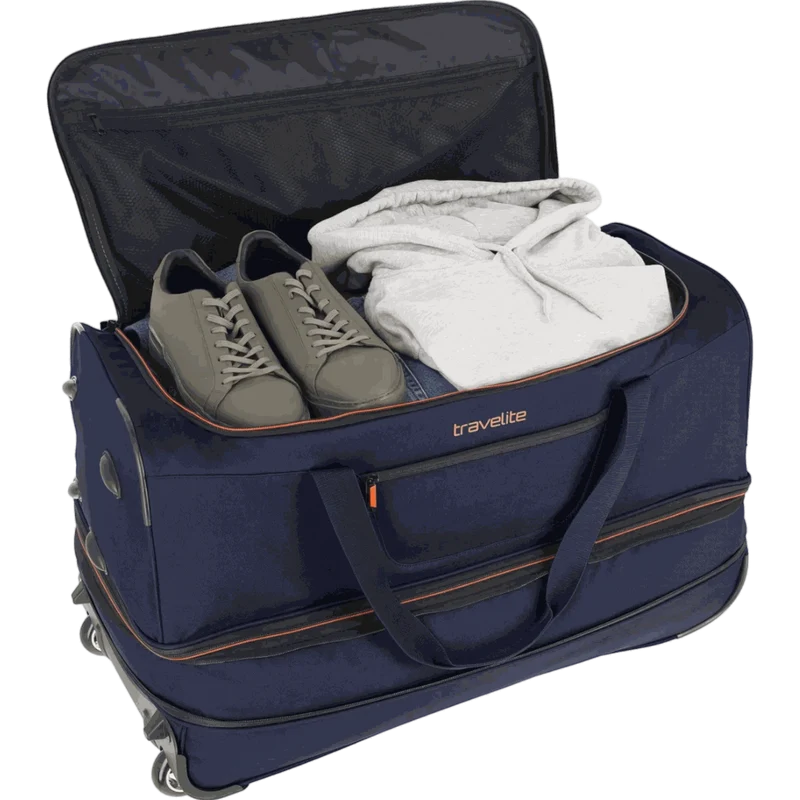 Travelite Basics Rollenreisetasche 70 cm -Marine