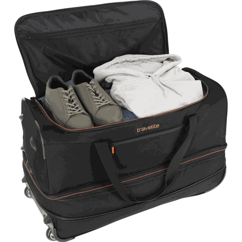 Travelite Basics Rollenreisetasche 70 cm -Schwarz