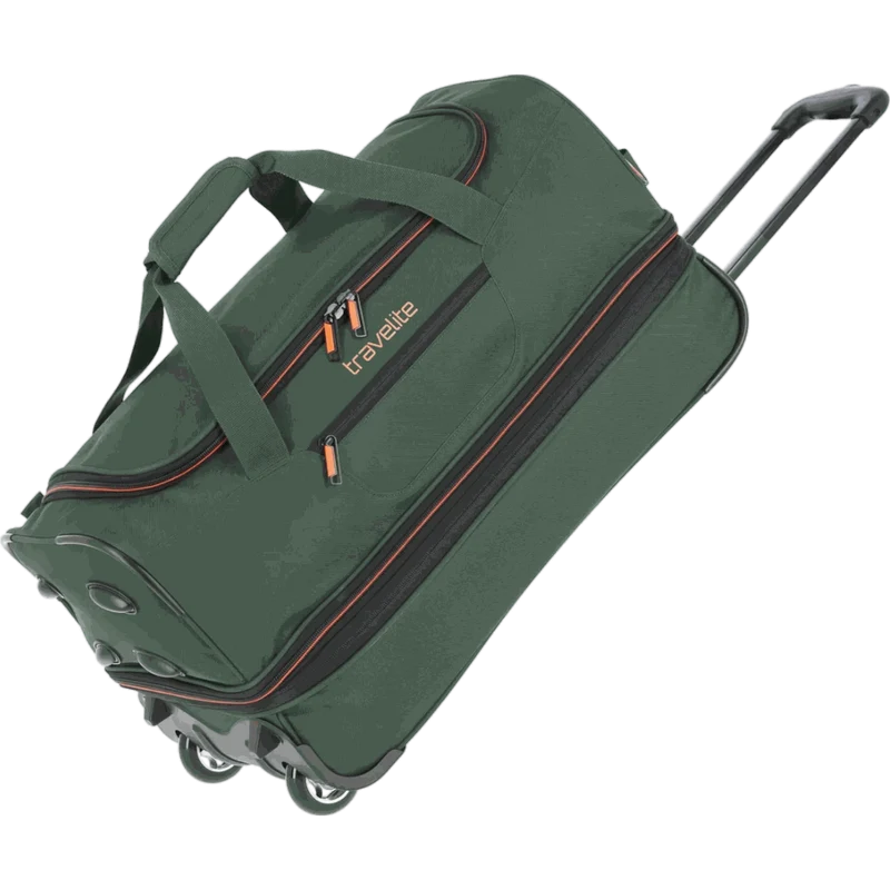 Travelite Basics Rollenreisetasche 55 cm -Dunkelgrün