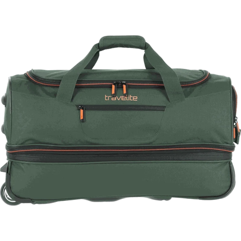 Travelite Basics Rollenreisetasche 55 cm -Dunkelgrün