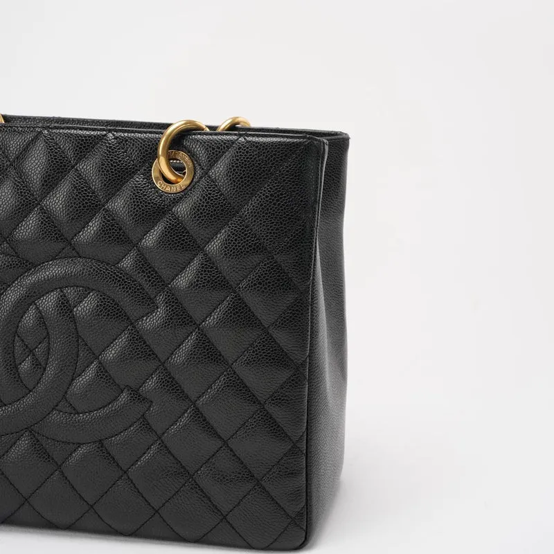 Chanel Schwarze Grand Shopping Tote (GST) 2014-2015