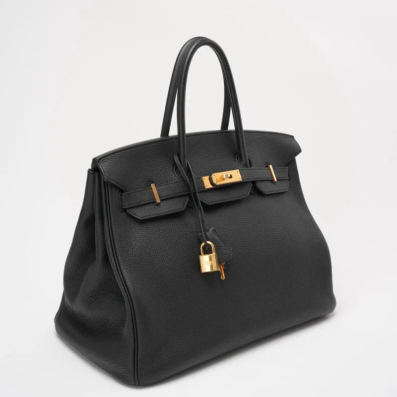 Hermes Black Birkin 35 Togo Leder 2014