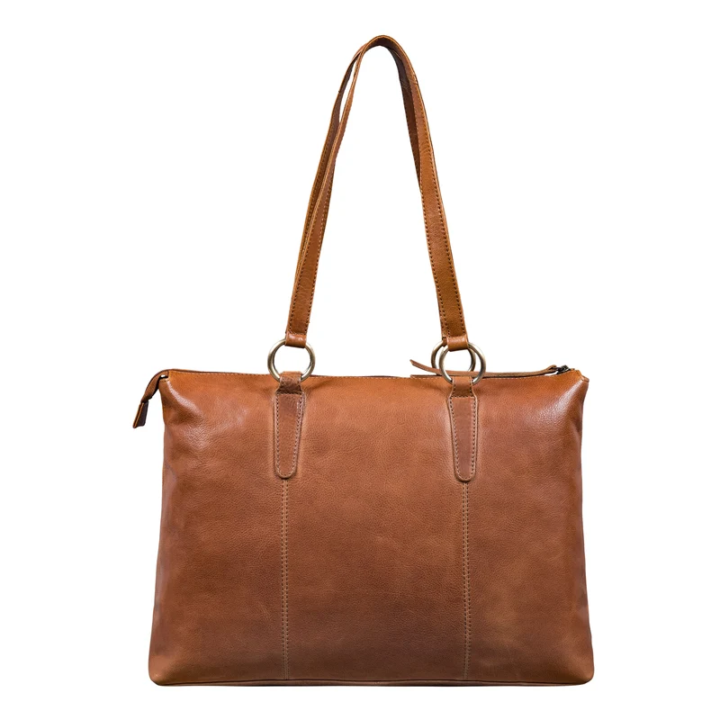 "Pelin" Große Shopper Echt Leder mit vielen Fächern Damen 16 Zoll