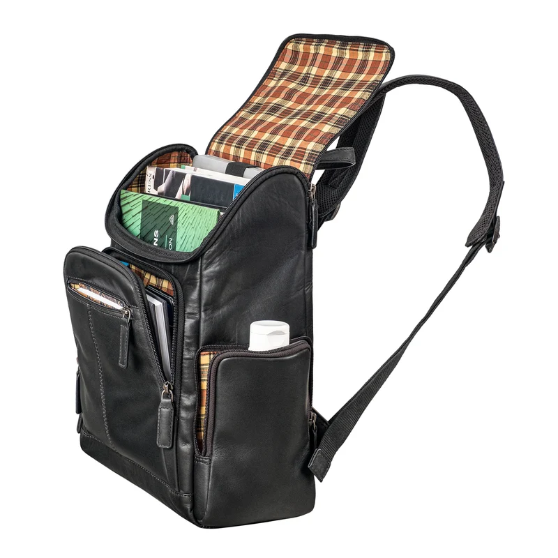 "Giacomo" Business Rucksack Leder Laptopfach 13 - 14 Zoll Herren Damen