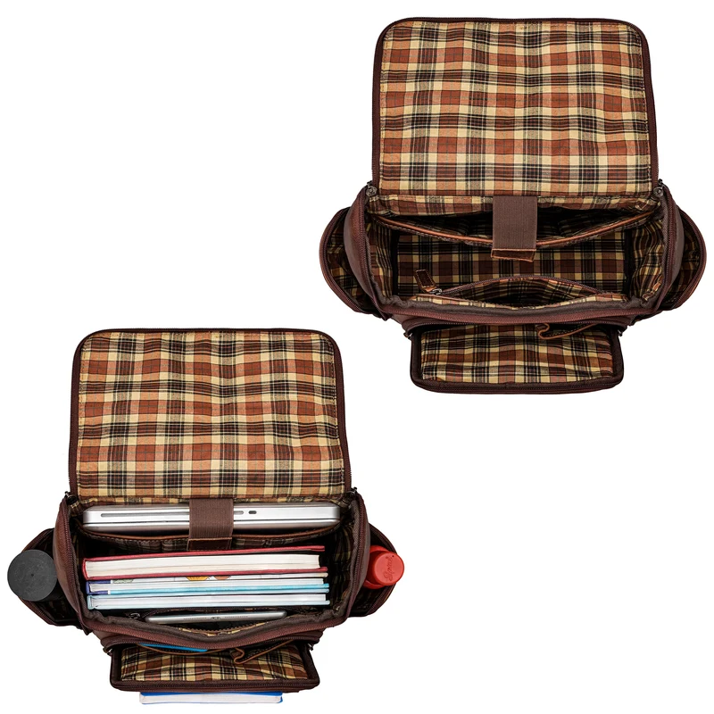 "Giacomo" Business Rucksack Leder Laptopfach 13 - 14 Zoll Herren Damen