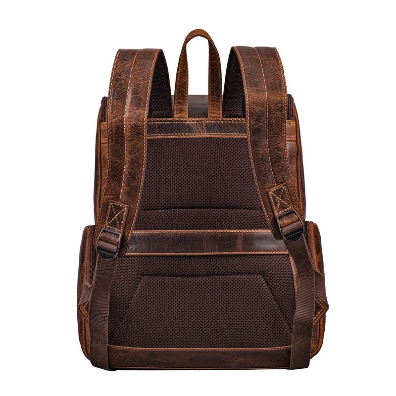"Giacomo" Business Rucksack Leder Laptopfach 13 - 14 Zoll Herren Damen
