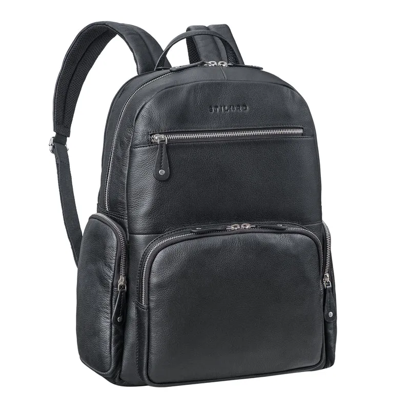 "Talvi" Großer Leder Rucksack Herren & Damen Laptop 15 - 17,3 Zoll