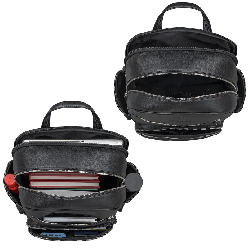 "Talvi" Großer Leder Rucksack Herren & Damen Laptop 15 - 17,3 Zoll