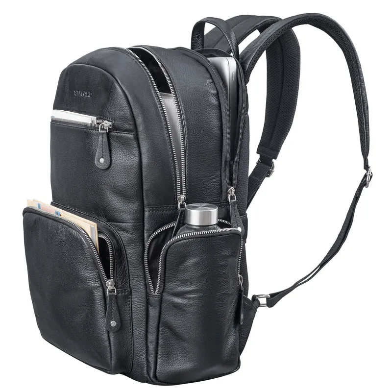 "Talvi" Großer Leder Rucksack Herren & Damen Laptop 15 - 17,3 Zoll