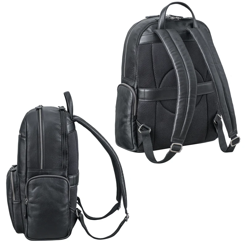 "Talvi" Großer Leder Rucksack Herren & Damen Laptop 15 - 17,3 Zoll