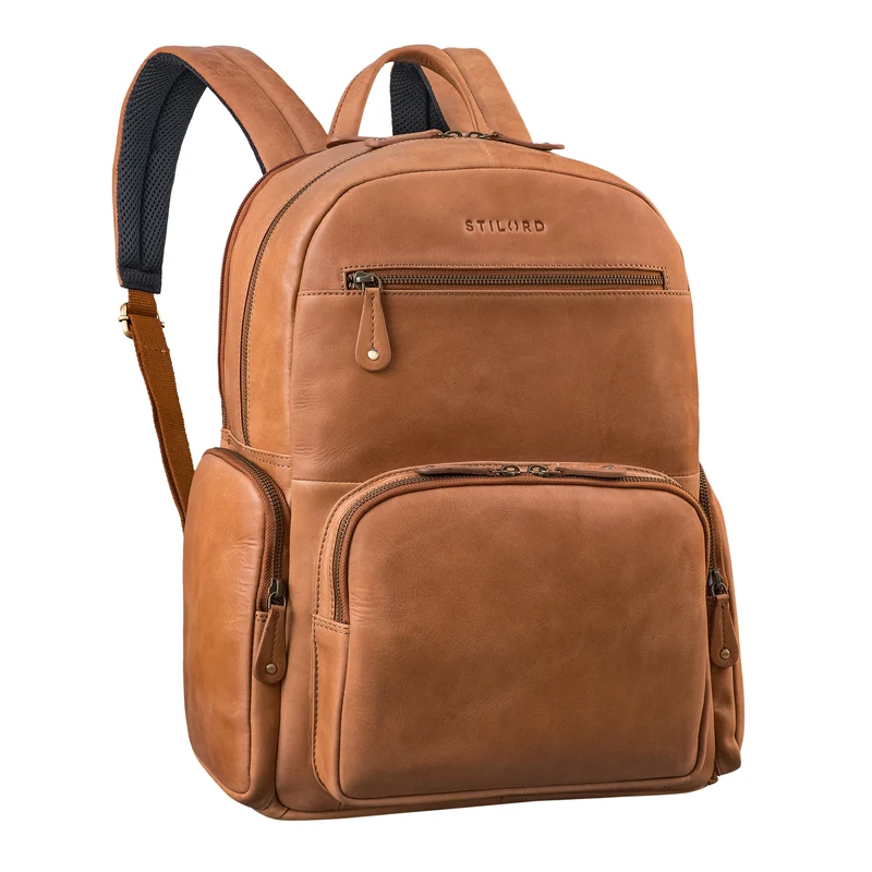 "Talvi" Großer Leder Rucksack Herren & Damen Laptop 15 - 17,3 Zoll