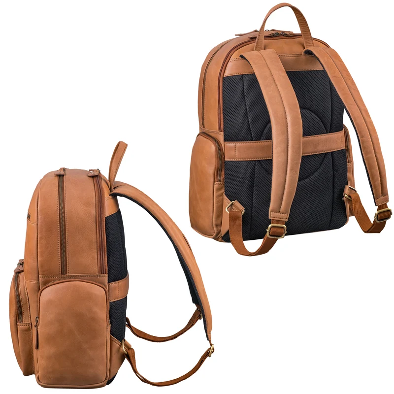 "Talvi" Großer Leder Rucksack Herren & Damen Laptop 15 - 17,3 Zoll