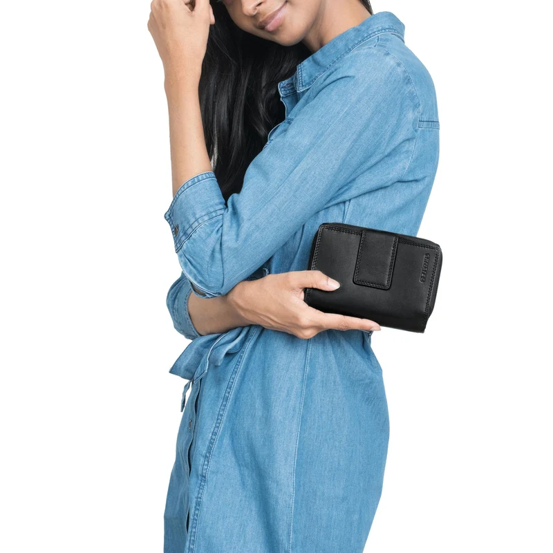 "Monnie" Elegantes Portemonnaie Damen Leder RFID Blocker Geldbörse