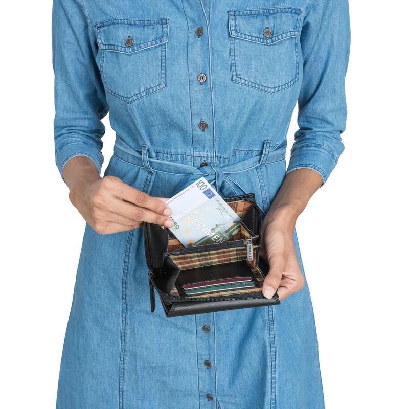"Monnie" Elegantes Portemonnaie Damen Leder RFID Blocker Geldbörse