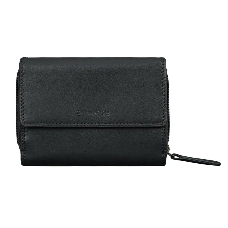 "Monnie" Elegantes Portemonnaie Damen Leder RFID Blocker Geldbörse