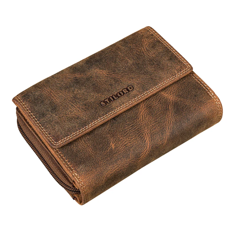 "Monnie" Elegantes Portemonnaie Damen Leder RFID Blocker Geldbörse