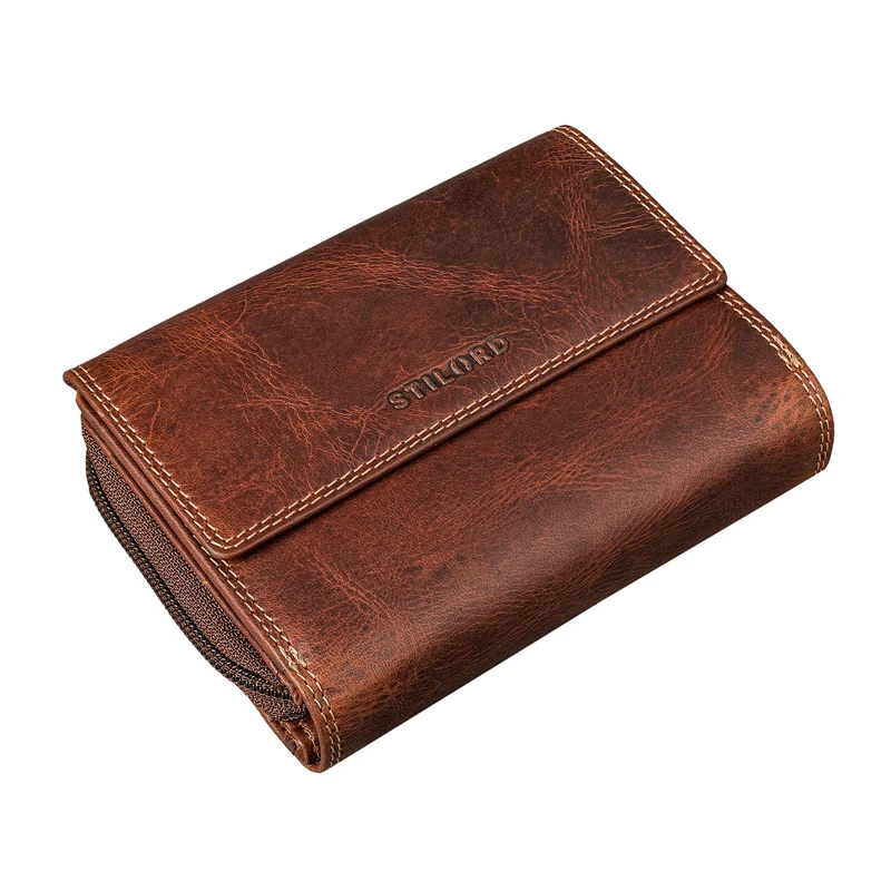 "Monnie" Elegantes Portemonnaie Damen Leder RFID Blocker Geldbörse
