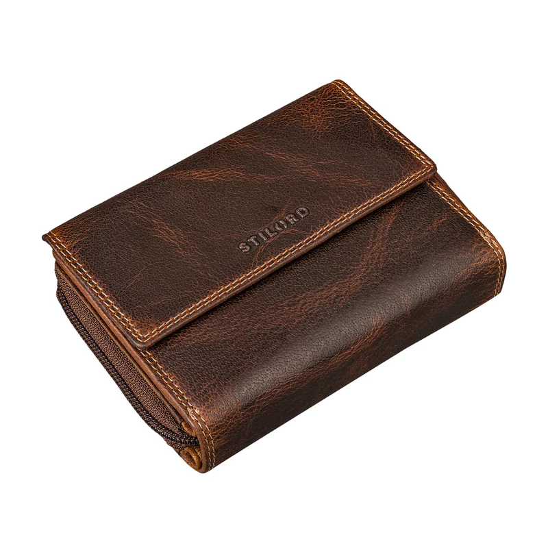 "Monnie" Elegantes Portemonnaie Damen Leder RFID Blocker Geldbörse