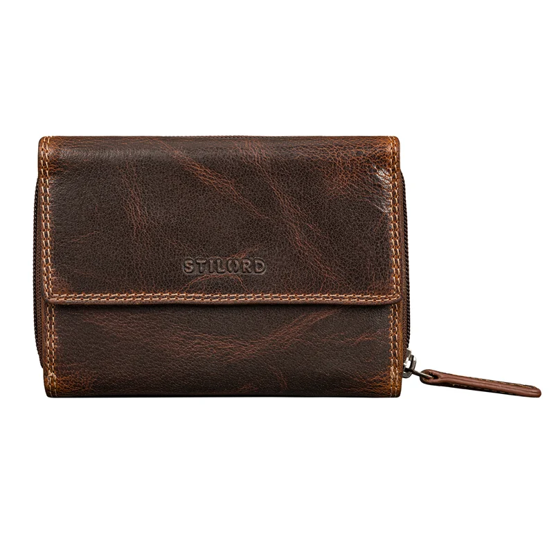 "Monnie" Elegantes Portemonnaie Damen Leder RFID Blocker Geldbörse