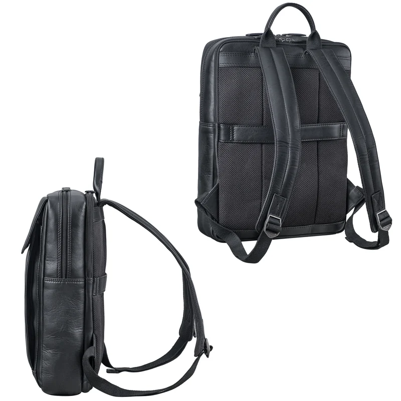 "Eliano" Echt Lederrucksack Damen Herren mit Laptopfach 15 - 16 Zoll